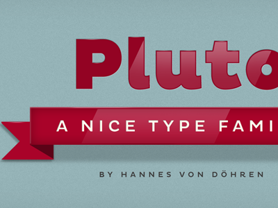 Pluto (Typefamily) font hvd hvdfonts pluto typeface