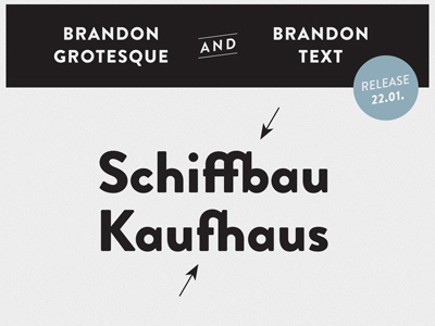 HVD Fonts Brandon Grotesque & Brandon Text - Ligatures font geometric hvd ligatures typeface