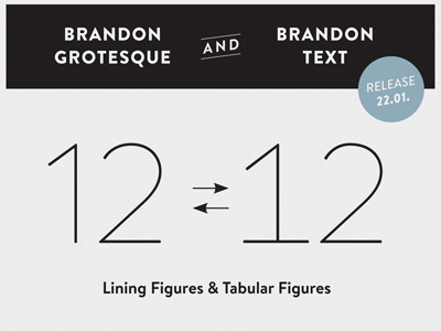 HVD Fonts Brandon Grotesque & Brandon Text - Tab Figures font geometric hvd typeface