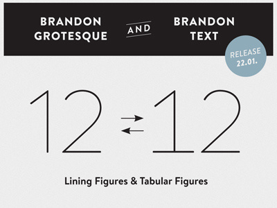 HVD Fonts Brandon Grotesque & Brandon Text - Tab Figures