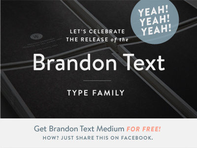 FOR FREE! Brandon Text Medium