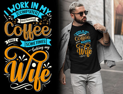 I work in my computer typography t-shirt design funny t shirt graphic design humor t shirt t shirt design t shirts typography t shirt