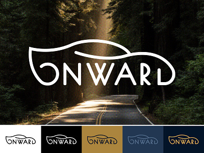 Onward logo branding car car logo challenge dailylogochallenge driverless driverless car logo driverless logo illustration logo logochallenge onward simple typography