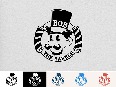 Barber logo 1930s barber barber logo barbershop challenge cleaned up dailylogochallenge hair logo haircut logo logochallenge ross circle simple typography