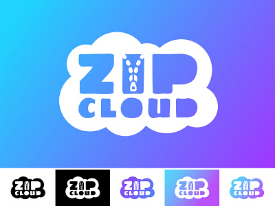 ZIP Cloud logo challenge cloud computer cumputing cumulous dailylogo dailylogochallenge logo logochallenge precipitatio simple zip zipcloud