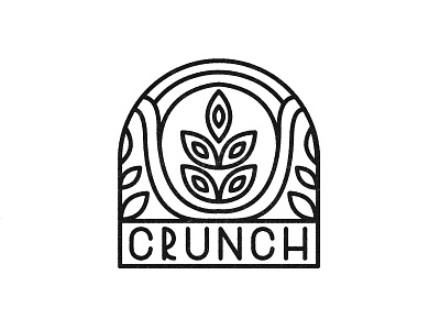 Crunch logo crunch crunch logo dailylogo dailylogochallenge food logo granola granola company healthy logo logochallenge packandtrail packtrail simple yum yumm
