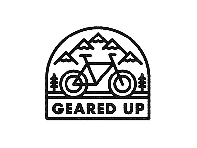 Geared Up bicycle bike dailylogo dailylogochallenge gearedup line logo logochallenge peddle peddle power simple sterhip bikes