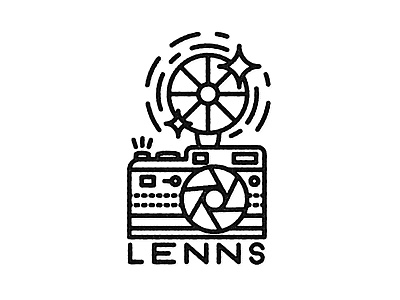 Lenns Logo camera capture dailylogo dailylogochallenge dark room studio icon illustration lenns line work logo logochallenge photo photographer photography retro simple vector