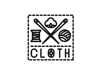 Cloth logo apparel cloth clothes clothing dailylogo dailylogochallenge hip hip clothing brand illustration logo logochallenge plain threads simple