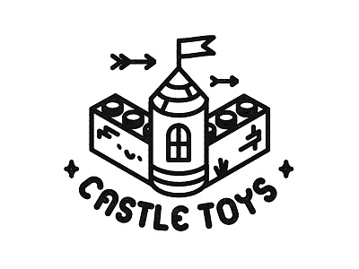 Castle Toys castle challenge dailylogo dailylogochallenge fun illustration lego logo logochallenge medieval simple toy toy store toy town