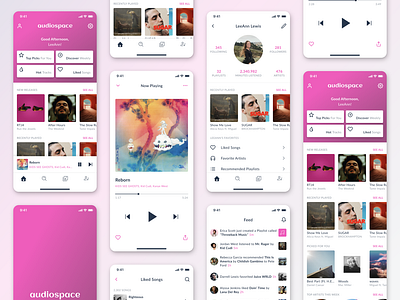 Mobile Music App Concept • Light Mode