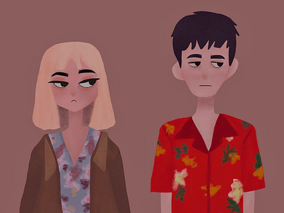 The end of the f***ing world art artist colors design illustration inspiration portrait procreate tv show vector