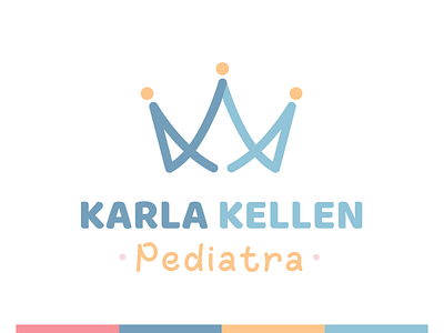 Karlla Kellen - Pediatrician Visual Identity brand design branding design doctor flat illustration logo logo design minimal pediatrician visual identity
