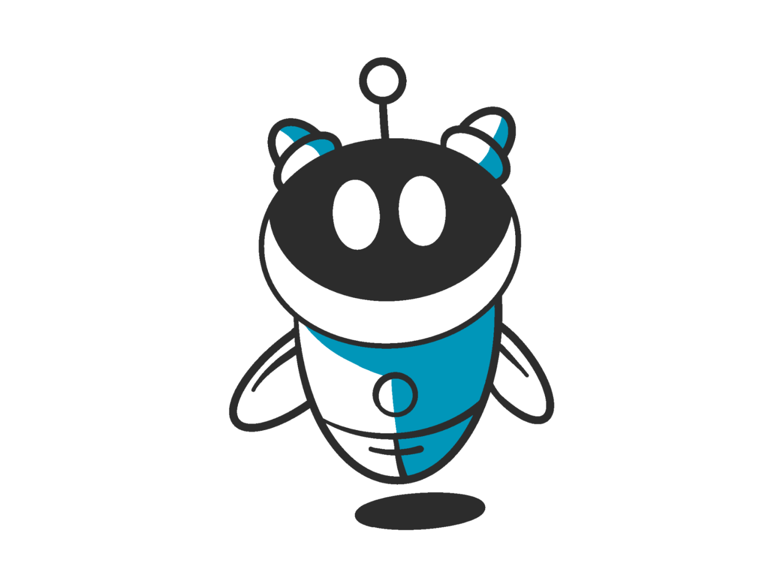 Robot logo mascot by Margarita Fedorenko on Dribbble