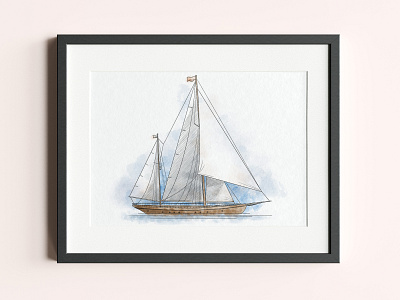 Sailing vessel Illustration