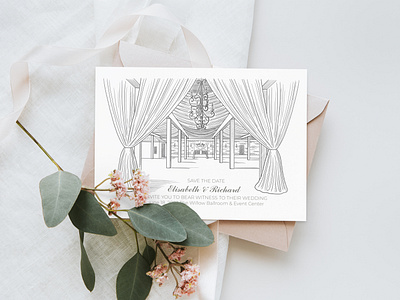 Wedding Venue Interior illustration