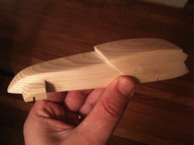 Pinewood Derby Car / Sanded