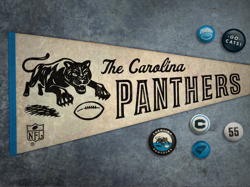 Retro Pennant by Matt Stevens on Dribbble