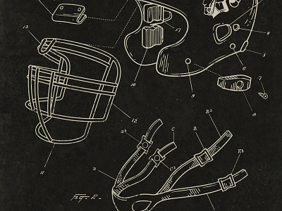 Helmet Patent Drawing