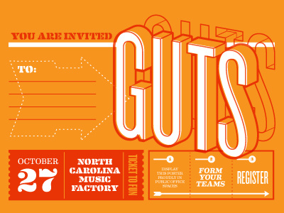 GUTS 2011 / Poster tube labels