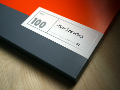 MAX100 / Final slipcase labels (artist's pack)