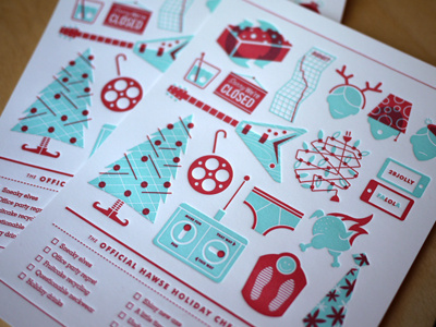 Holiday Checklist Card / Printed