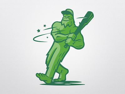 PDX Eastside training / Mascot baseball bigfoot mascot pdx training