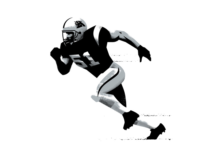 Sam illustration sports cam newton football nfl panthers