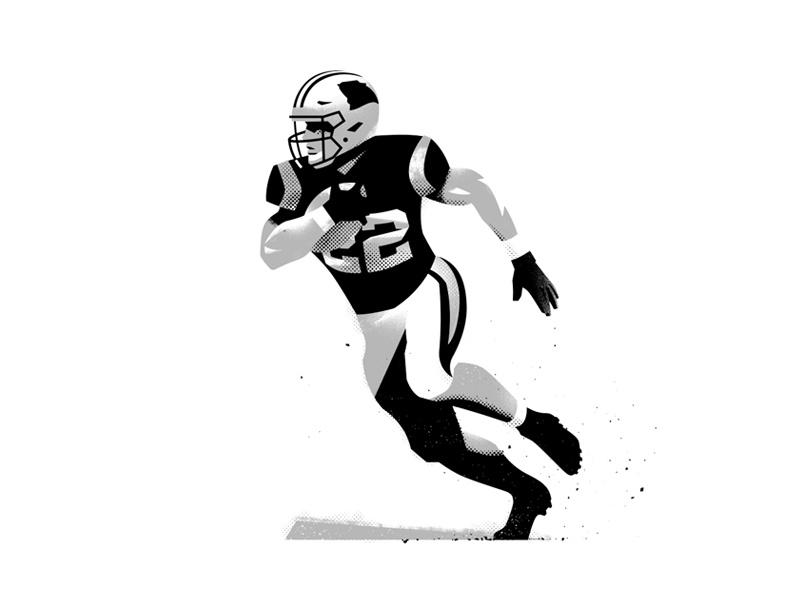 CMC christian mccaffrey illustration sports football nfl panthers
