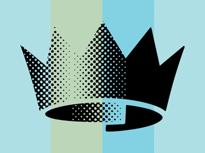 Pet project crown halftone logo