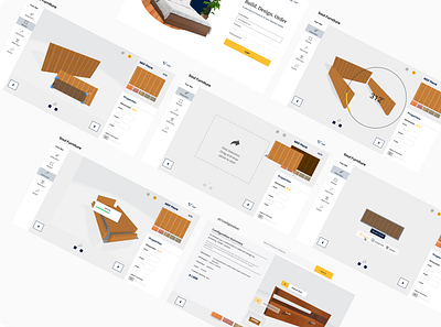 Custom MDF Furniture Webapp design ui ux