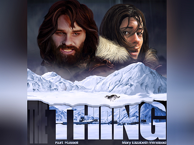 The thing art artwork card design digital digital illustration digital painting digitalart draw drawing graphicdesign illustration image kurtrussel movie art north poster thething wallpaper winter