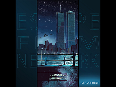 Illustration escape from NY art artwork card design digital digital illustration digital painting digitalart draw drawing escapefromnewyork graphicdesign illustration image movie art movie poster new york night poster wallpaper