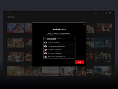 Sharing "My List" On Netflix 🎬📨