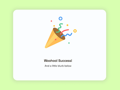 Success state illustration 🎉 clean design clean ui emoji emojis illustration illustration art illustrations minimalist success success message ui ui designer ui designs uiux web app webdesign