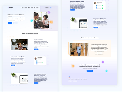 Recruitify landing page