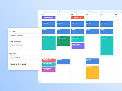 📅 Scheduling app - Formation Learning