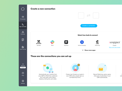 Marketing Automation flow - connection setup | SAAS CRM