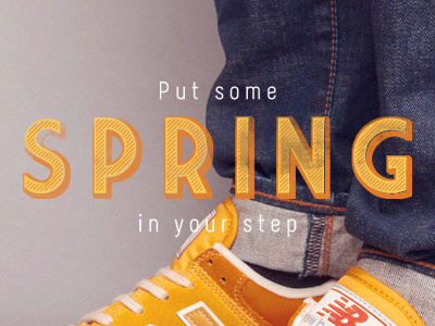 Spring advert new balance schuh shoes sneakers spring trainers typography