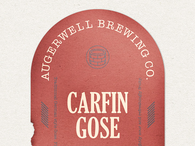 Carfin Gose beer beermat branding brewery design gose illustration texture type typography vector well