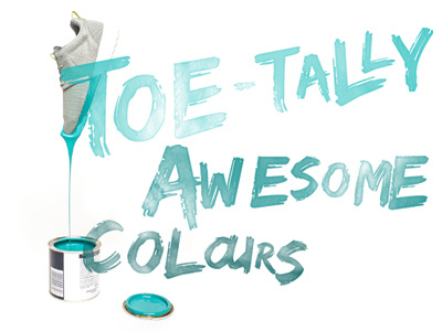 Toe-Tally awesome nike paint schuh shoes type typography watercolor watercolour