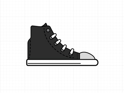 Converse WIP converse icon illustration lines profile shoe sneaker wip