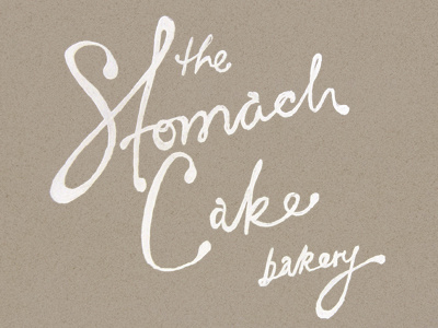 The Stomach Cake Bakery bakery cake cakes lettering play sketch words