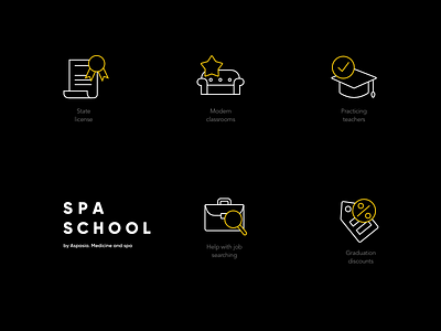 Spa School icon set icons icons pack icons set school spa