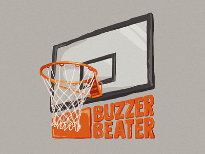Buzzer beater 🏀🔔 basketball game buzzer beater graphic design graphic designer illustration logo illustrator instagram logo