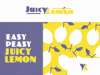 Juicy Lemon 🍋 branding graphic design handmade illustration illustrator juice lemon lemon juice lemonade logo retro vintage