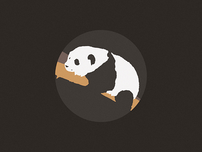 Flat Panda animals flat design graphic design illustration illustrator instagram logo negative space panda pandas