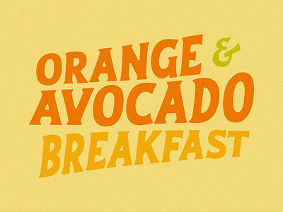 Orange & avocado 🍊🥑 avocado colorful graphic designer healthy breakfast logo design orange summer design vintage illustration