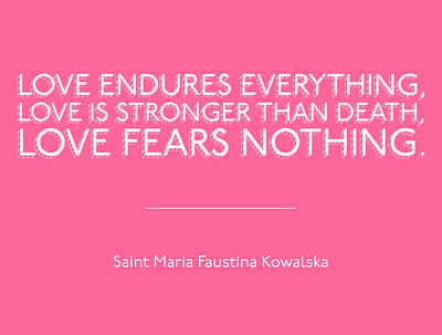 Saint Maria Faustina Kowalska Poster Design catholic design quote design typograhpy