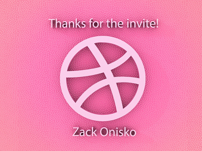 Thank You Zack Onisko 3d digital art dribbble icon invite modo
